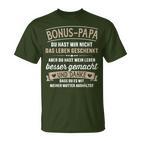 Bonus Dad Stepfather Saying Father's Day Christmas T-Shirt