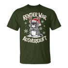 Christmas Cat Reindeer Was Out Sold Out T-Shirt