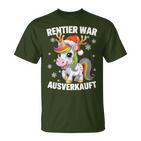 Christmas Unicorn Reindeer Was Out Sold Out T-Shirt