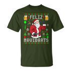 Ugly Christmas Darts Feliz Navidarts  T-Shirt