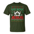 Happy Birthday Jesus Ugly Christmas Jumper T-Shirt