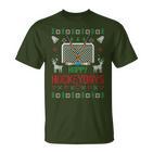 Happy Hockey Days Hockeydays Ugly Christmas Jumper T-Shirt