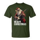 Heavy Christmas Santa Claus Guitar T-Shirt