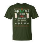 Ho Ho Hol Me A Gin Tonic Costume Christmas T-Shirt