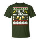 Hohoho Get Me A Beer Ugly Christmas  T-Shirt