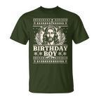 Jesus Birthday Boy Happy Birthday Jesus Ugly Christmas T-Shirt