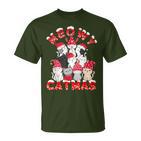 Meowy Catmas Santa Cats Reindeer Tree Christmas T-Shirt