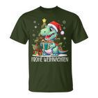 Merry Christmas Family Children's Dinosaur T Rex Christmas T-Shirt