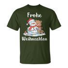 Merry Christmas Snowman Christmas Bear Christmas Eve T-Shirt