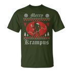 Merry Krampus Christmas Xmas Horror Ugly Jumper Evil Pyjamas S T-Shirt