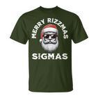 Merry Rizzmas Sigmas Rizz Christmas Santa N Gen Alpha T-Shirt