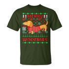 Merry Woofmas Dachshund Christmas Jumper T-Shirt