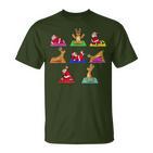 Reindeer Yoga Santa Xmas Meditation Chakra Christmas T-Shirt