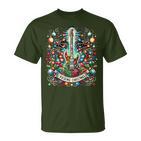 The Rocking Christmas Rock Guitar Santa T-Shirt