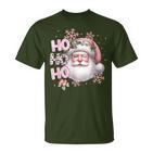 Santa Claus Pink Christmas Holidays Girls T-Shirt