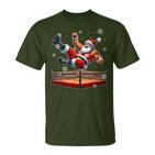 Santa Wrestling Christmas Wrestler Matching Sport Lover T-Shirt