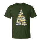 Shark Christmas Tree Xmas Diving  T-Shirt