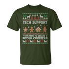 Tech-Support I'm Here To Delete Your Cookies Christmas T-Shirt