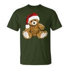 With Teddy Bear And Santa Hat Teddy Bear Christmas T-Shirt