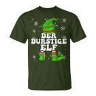 Thirstiger Elf Drinking Celebrations Elf Christmas T-Shirt