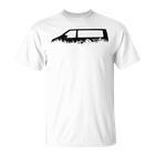 4X4 Offroad Camping T6 Outdoor Silhouette Nature Camping 4Wd Gray T-Shirt