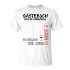 Alte Socke Alte Schachtel 25 Geburtstag Und Das Gästebuch T-Shirt