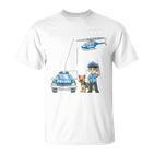 Children's 4Th Birthday Police Boy 4 Years  T-Shirt