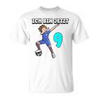 Children's Ich Bin Jetzt 9 Football Boy Dabbing 9Th Birthday T-Shirt