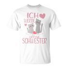 Children's Ich Werde Große Schwester Ich Werde Große Schwester 2023 Cat T-Shirt