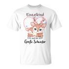 Children's Ich Werde Große Schwester Ich Pink T-Shirt