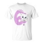 Children's Kitten Birthday Cat 6 Birthday Girls 6 Years T-Shirt