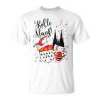 Cologne Cathedral Alaaf Confetti Carnival Parade T-Shirt