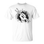 Drummer Musician Drumsticks Drummers  T-Shirt