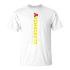 Fire Brigade Respirator Equipment Bearer Back Print T-Shirt