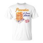 Graphic With Pancakes And Panic Attacks For Girls And Women T-Shirt