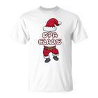 Grandpa Claus Christmas Family Partner Look Santa Claus Long-Sleeved T-Shirt