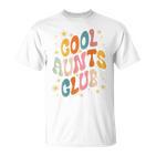 Groovy Retro Hippie 60S 70S Back Print Cool Aunts Club T-Shirt