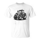 Ich Schnarche Nicht Spruch Farmer Farmer Tractor Blue T-Shirt