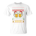 It's The Most Wonderful Time For A Beer Christmas Sweater T-Shirt