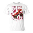 Kinder 5 Jahre Dino Monster Truck Dinosaurier Geburtstag T-Shirt