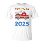 Kinder Feuerwehr Kindergarten 2025 Ich Komme Tatü Tata Kiga Kita T-Shirt