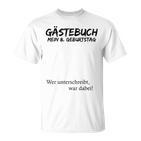 Kinder Mein 8 Geburtstag Und Das Gästebuch T-Shirt