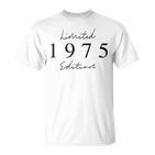 Limited Edition 1975 Birthday 1975 Born 1975Intage Blue T-Shirt