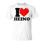 I Love Heino Gray T-Shirt