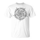 Mandala For Colouring Pattern Comic Painting  T-Shirt