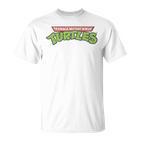 Nage Mutant Ninja Turtles Retro Logo Blue T-Shirt