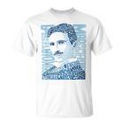 Nikola Tesla Illustration By Glitschika s T-Shirt