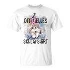 Official Siberian Husky Dog Sleep Blue T-Shirt