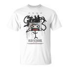 Old School Backprint Music Tapeintage Mixtape Cassette T-Shirt