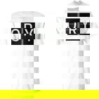 Ory Paris Fr Frankreich Retro Weltreise Flughafen Code T-Shirt